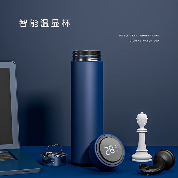 保溫杯智能測溫LED溫度杯304不銹鋼水杯商務辦公杯